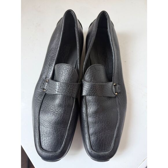 Salvatore Ferragamo Other - Salvatore Ferragamo Black Leather Slip-On Loafers sz 8.5